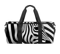Borsa da viaggio,borsa da palestra da uomo,borsa da palestra da donna,Strisce zebrate,borsa sportiva