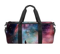 Borsa da viaggio,borsa da palestra da uomo,borsa da palestra da donna,Universo dello spazio della nebulosa colorata,borsa sportiva