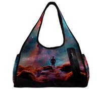 Borsa da viaggio,borsa da palestra da uomo,borsa da palestra da donna,Universo dello spazio della nebulosa colorata,borsa sportiva