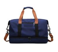 Borsa da Viaggio Borsa da viaggio con separazione tra asciutto e bagnato, borsa a mano scomparto for esterni(Blue)
