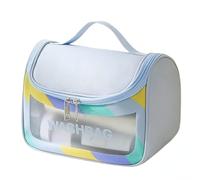 Borsa da viaggio Borsa da viaggio Impermeabile Trucco Cosmetico Borsa Organizzatore da viaggio Contenitore Full Size Toeletta (blu abbagliante)