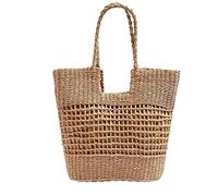 Borsa da Viaggio Borsa Intrecciata In Paglia Femminile Borsa Intrecciata In Paglia Borsa Grande Portatile Da Donna Portatile per lavoro, viaggi