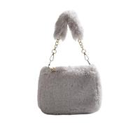 Borsa da Viaggio Borsa Shopper A Tracolla Con Catena In Peluche Da Donna Borsa A Tracolla Tote Da Donna per lavoro, viaggi(D)
