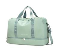 Borsa Da Viaggio Borse da donna Borsa grande in nylon Nuovi bagagli Borsa a tracolla Organizer da toilette da donna Borse da viaggio for donna Borsa Viaggio Multiuso(Green)