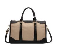 Borsa Da Viaggio Borse da viaggio di grande capacità for donna Uomo Borsa sportiva Impermeabile Weekend Sac Voyage Borsa a tracolla femminile asciutta e bagnata Duffel Bag (Color : Black)