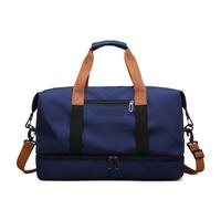 borsa da viaggio Borse da viaggio for donna Borsa sportiva da uomo di grande capacità Impermeabile Weekend Sac Voyage Borsa a tracolla femminile asciutta e bagnata(Blue 46cmX25cmX28cm)