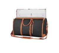 borsa da viaggio Borsone da viaggio grande Borsa porta abiti for viaggio Convertibile Borsa da weekend Borsa da viaggio 2 in 1 Valigia sospesa(Black)
