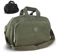 Borsa da viaggio Cabina - Bagaglio a Mano Aereo Compatibile con Ryanair e Vueling - Borsa sportiva da donna impermeabile, borsa maternità ospedale e fine settimana, Verde, Standard, Classico