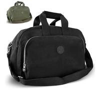 Borsa da viaggio Cabina - Bagaglio a Mano Aereo Compatibile con Ryanair e Vueling - Borsa sportiva da donna impermeabile, borsa maternità ospedale e fine settimana, Nero , Standard, Classico