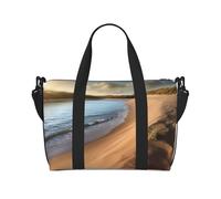 Borsa da viaggio classica per auto, impermeabile, grande borsa da viaggio con tracolla regolabile, multi-scomparto per palestra, viaggi, attività all'aperto, Costa Spiaggia, Taglia unica