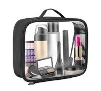 Borsa da viaggio Clear Make up - impermeabile portatile trasparente organizer per cosmetici, valigetta portatile Carry on Airport Airport Airl