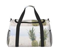 Borsa da viaggio con ananas sull'estate da spiaggia, grande, pieghevole, impermeabile, per la notte, spiaggia, piscina, sport, palestra