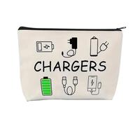 Borsa da viaggio con cerniera, borsa organizer portatile da viaggio, piccola borsa per caricabatterie, accessori da viaggio per donne e uomini, organizer per cavi, borse per cosmetici tutto in uno per