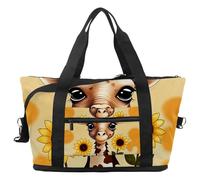 Borsa da viaggio con elefante girasole luna, borsa da viaggio espandibile per la notte, borse da ospedale per palestra sportiva impermeabile, Multicolore 9, taglia unica, Borsone da viaggio
