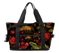 Borsa da viaggio con elefante girasole luna, borsa da viaggio espandibile per la notte, borse da ospedale per palestra sportiva impermeabile, Multicolore 6., taglia unica, Borsone da viaggio