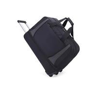 Borsa da viaggio con manico telescopico, grande capacità, pieghevole, impermeabile, per viaggi, palestra, yoga, Nero , M