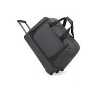 Borsa da viaggio con manico telescopico, grande capacità, pieghevole, impermeabile, per viaggi, palestra, yoga, Grigio, M