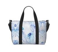Borsa da viaggio con meduse stampate, borsa da viaggio per adulti, adatta per viaggi, campeggio, picnic