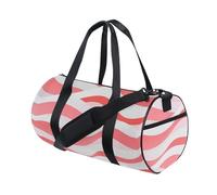 Borsa da viaggio con motivo a onde anguria rossa e bianca borsa da viaggio per la notte borsa da viaggio impermeabile