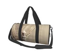 Borsa da viaggio con rete da pesca costiera e borse sportive di grande capacità, manici ad anello nella parte superiore del fine settimana e borse rotonde possono essere utilizzate sia da uomini che