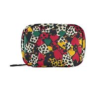 Borsa da viaggio con stampa a pelle di ghepardo Texas Hold'em con scomparti staccabili Borsa medica portatile da viaggio