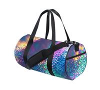 Borsa da viaggio con stampa a serpente colorata al neon grande borsa da viaggio pieghevole