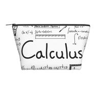 Borsa da viaggio con stampa a trapezio per cosmetici, borsa per trucchi e articoli da toeletta, organizer per donne, Calcolo geometrico matematico, One Size, Astuccio per trucchi