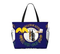 Borsa da viaggio con stampa bandiera del Kentucky, borsa da viaggio intelligente per vacanze estive, escursioni, campeggio, attività all'aperto