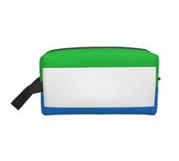 Borsa da viaggio con stampa bandiera della Sierra Leone, borsa da toilette per uomo e donna, per viaggi, palestra, uso quotidiano