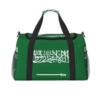 Borsa da viaggio con stampa bandiera dell'Arabia Saudita, borsa da viaggio per oggetti personali per compagnie aeree, borse da fine settimana per donne, borsa di totalizzatore sportiva