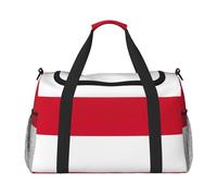 Borsa da viaggio con stampa bandiera di Monaco Borsa da viaggio Borsa sportiva da portare sotto il sedile, nero, Taglia unica