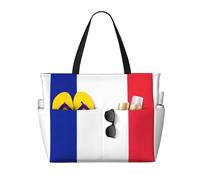 Borsa da viaggio con stampa bandiera francese, borsa da viaggio intelligente per vacanze estive, escursioni, campeggio, attività all'aperto
