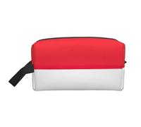 Borsa da viaggio con stampa bandiera indonesiana, borsa da toilette per cosmetici, borsa da bagno per uomini e donne, per viaggi, palestra, tutti i giorni