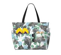 Borsa da viaggio con stampa di conigli, lamantini, borsa da viaggio, borsa da viaggio intelligente, per vacanze estive, escursioni, campeggio, attività all'aperto