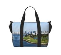 Borsa da viaggio con stampa di golf yacht club, borsa da palestra, borsa a tracolla per weekend e viaggi d'affari, leggera