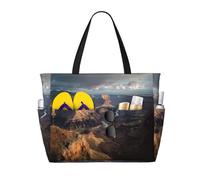 Borsa da viaggio con stampa Grand Canyon, grande capacità, impermeabile, con cerniera e tasca, borsa tote per viaggi, shopping, piscina