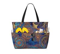 Borsa da viaggio con stampa mandala cielo stellato, borsa da viaggio intelligente per vacanze estive, escursioni, campeggio, attività all'aperto