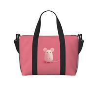 Borsa da viaggio con stampa "The little mouse who made a mistake" con tracolla regolabile, adatta per viaggi e sport