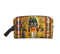 Borsa da viaggio con stampa tribale dell'antico Egitto, borsa da toilette per uomo e donna, per viaggi, palestra, uso quotidiano