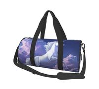 Borsa da viaggio con stampa unicorno nell'aria, borsa sportiva leggera con spallacci per donne, uomini e adolescenti, viaggi di lavoro
