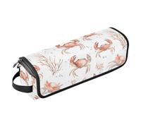 Borsa da viaggio con tappetino resistente al calore, impermeabile, portatile, aperta, piatta, per frittelle, arricciacapelli, asciugacapelli, essenziale da viaggio