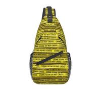 Borsa da viaggio con tracolla e tracolla per escursioni, unisex, con nastro per scena del crimine