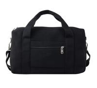 Borsa da viaggio con tracolla regolabile, impermeabile, bagaglio a mano con custodia trolley, borsa da trasporto sotto il sedile per lavoro e sport, Nero , Taglia unica