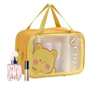 Borsa da viaggio con vari compartments, portatile da viaggio e organizer per cosmetici, comodo shampoo per lozioni, pulizia facciale, e servizi igienici, argento, Se référer au descriptif,