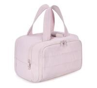 Borsa da viaggio cosmetica, 4-in-1, multiuso, per il bagno, per donna, ampia capacità, ampia capacità, rosa