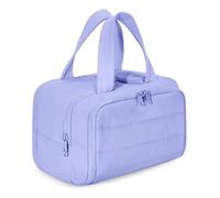 Borsa da viaggio cosmetica, 4-in-1, multiuso, per il bagno, per donna, ampia capacità, ampia capacità, viola