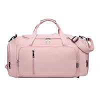 Borsa da viaggio da 50,8 cm in tessuto Oxford, borsa da viaggio per indumenti, borsone da donna, borsa sportiva da viaggio, organizer, Roze., 53*24*24 cm
