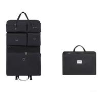 Borsa da viaggio da appendere 7 in 1 organizer con sezioni multiple, materiale Oxford e tasche in rete trasparente per una facile identificazione dei contenuti (nero)