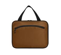 Borsa da viaggio da appendere marrone caramello per articoli da toeletta con gancio, design carino kit borsa per viaggiatore lavoro maleta para maquillaje, Colore: marrone caramello., M, casual
