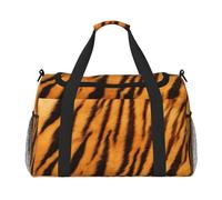 Borsa da viaggio da donna, con motivo a righe tigre, borsa da viaggio, borsa da viaggio, borsa da viaggio, accessori da viaggio, Nero , Taglia unica